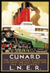 1934 Cunard The United States & Canada Link With The East Coast And The Continent. LNER