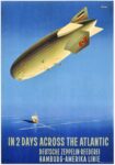 1935 In 2 Days Across The Atlantic. Deutsche Zeppelin-Reederei. Hamburg-Amerika Linie