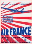 1937 L'Europe - L'Asia - L'Afrique - L'Amerique Du Dud. Vitesse Regularite Confort. Air France