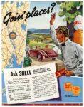 1938 Goin' places. Ask Shell