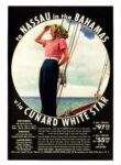 1939 to Nassau in the Bahamas via Cunard White Star