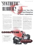 1942 'Synthetic' Rubber. GoodYear Chemigum