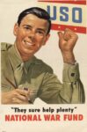 1943 USO. ‘They sure help plenty’ National War Fund