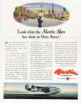 1944 Look what the Martin Mars has done to Main Street! Martin Aircraft