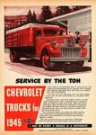 1945 Chevrolet Trucks. Service By The Ton