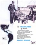 1945 The Friendliness of Flight. Braniff Airways