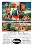 1945 White Trucks. Land of the Year 'Round Harvest