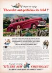 1947 Chevrolet Fleetmaster Sport Sedan. 'Chevrolet out-performs its field!'