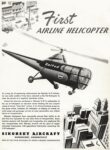 1947 First Airline Helicopter. Sikorsky Aircraft