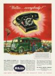 1947 White Telephone Truck. 'Hello... everybody!'