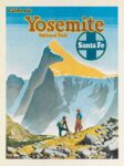 1948 California. Yosemite National Park. Santa Fe