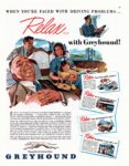 1948 When You're Faced With Driving Problems... Relax... with Greyhound!