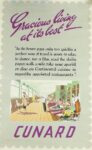 1951 Gracious living at its best - Cunard
