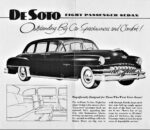 1952 DeSoto Eight-Passenger Sedan. Outstanding Big Car Spaciousness and Comfort!