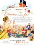 1952 Getting there is half the fun! No wonder people prefer Cunard