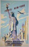1952 Paris - New York. Lignes Aeriennes Irlandaises. Aer Lingus Aerlinte Eureann