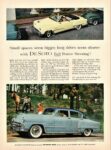 1953 DeSoto Fire Dome V-8 4-Door Sedan & Convertible. Small spaces seem bigger, long drives seem shorter with DeSoto Full Power Steering!