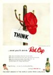 1954 Think … and you’ll drink Red Cap. Carling’s