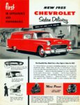 1955 Chevrolet Sedan Delivery Brochure, first In Appearance And Performance