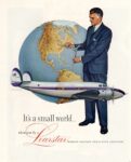 1955 It's a small world... when you fly a Learstar. World's Fastest Executive Airlines