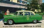 1956 Checker A-8 Taxi Postcard