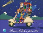 1956 Piaggio Vespa. Buon Natale e felice 1956 (1)