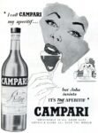 1959 'I call Campari my aperitif... but John insist It's The Aperitif'