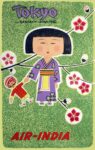 1961 Tokyo via Bangkok - Honkong. Air-India