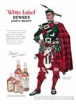 1962 ‘White Label’ Dewar’s Scotch Whisky. Dewar’s never varies!