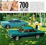1963 Chevrolet Corvair 700 Club Coupe & Sedan. A Driver's Delight. A Family Favorite