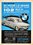 1965 BMW 1800 Sedan. Spa Belgium 24 Hour Le-Mans Race For Touring Cars