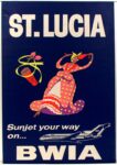 1965 St. Lucia. Sunjet your way on... BWIA
