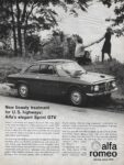 1967 Alfa Romeo Sprint GTV. New beauty treatment for U.S. highways