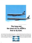 1967 The long and the short of it is, KLM is first to fly both