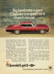 1968 Chevrolet Impala. Big handsome rugged Chevrolet is as quiet as a church mouse