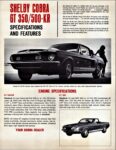 1968 Shelby Cobra GT 350-500-KR Specifications