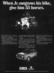 1968 Simca 1000. When Jr. outgrows his bike, give him 55 horses