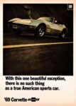 1969 Chevrolet Corvette. With this one beautiful exception, there is no such thing as a true American sports car