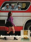 1970 America's Favorite Cigarette Break. Benson & Hedges 100's