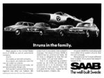 1970 It runs in the family. Saab, The well-built Swede
