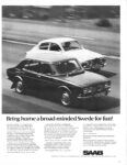 1970 Saab. Bring home a broad-minded Swede for fun!