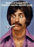 1971 America's Favorite Cigarette Break. Benson & Hedges 100's (4)