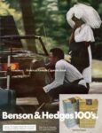 1972 America's Favorite Cigarette Break. Benson & Hedges 100's (9)