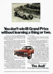 1972 Audi 100. You don't win 18 Grand Prixs without leadning a thing or two