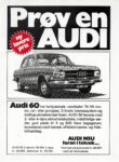 1972 Audi 60. Prøv en Audi