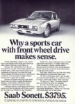1972 Saab Sonett. Why a sports car with front wheel drive makes sense