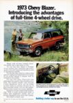 1973 Chevrolet Blazer. Introducing the advantages of full-time 4-wheel drive