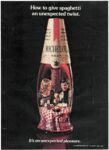 1975 How to give spaghetti an unexpected twist. Michelob