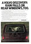 1975 Volvo 245 DL. A Volvo Discovery. Rain Falls On Rear Windows, Too