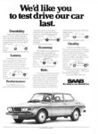 1976 Saab 99. We'd like you to test drive our car last